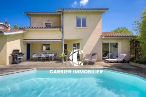 BRINDAS | MAISON FAMILIALE AVEC PISCINE   ENVIRONNEMENT CALM — photo 12