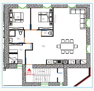 Francheville Le Haut   Hyper-centre   Appartement T4 de 84 m — photo 6